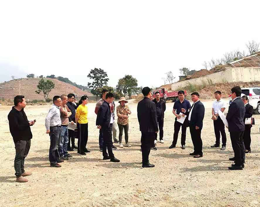 保山市隆陽區(qū)人民政府領(lǐng)導(dǎo)一行蒞臨瑞和錦程蒲縹鐵路專用線項目調(diào)研