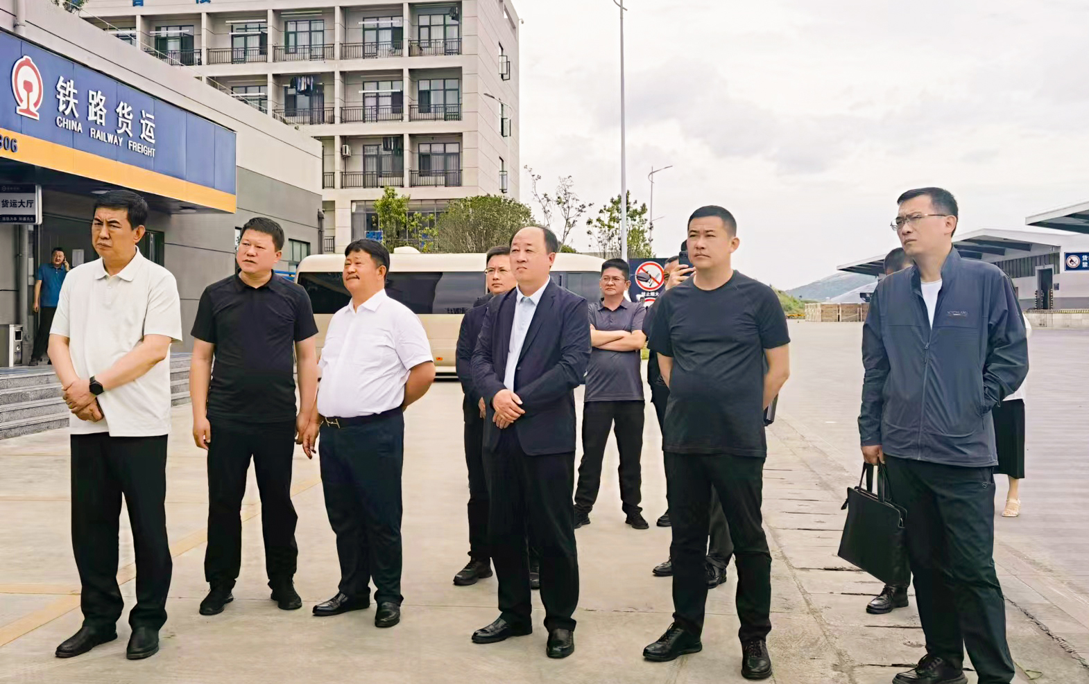 黑河市人民政府代表團(tuán)至瑞和錦程蒲縹公鐵聯(lián)運(yùn)物流園考察交流